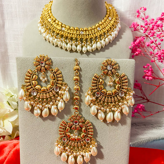 Punjabi traditional necklace- golden