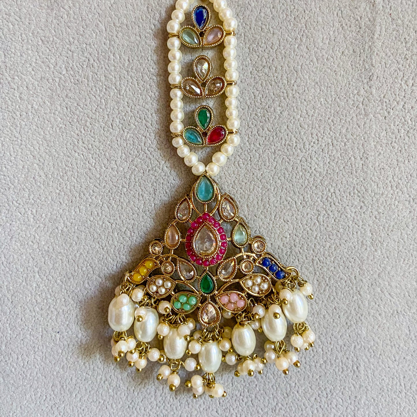 Pakistani jdau necklace-Multi