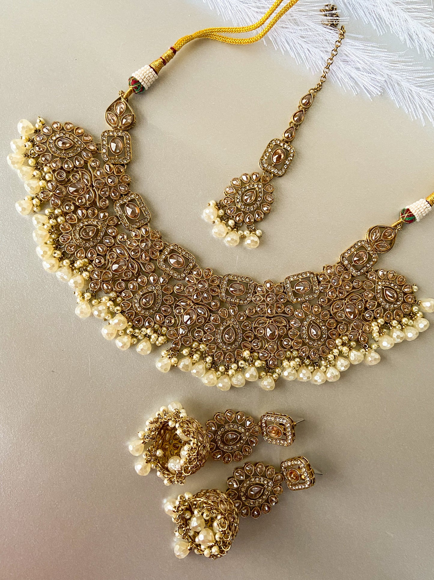 Polki necklace- golden