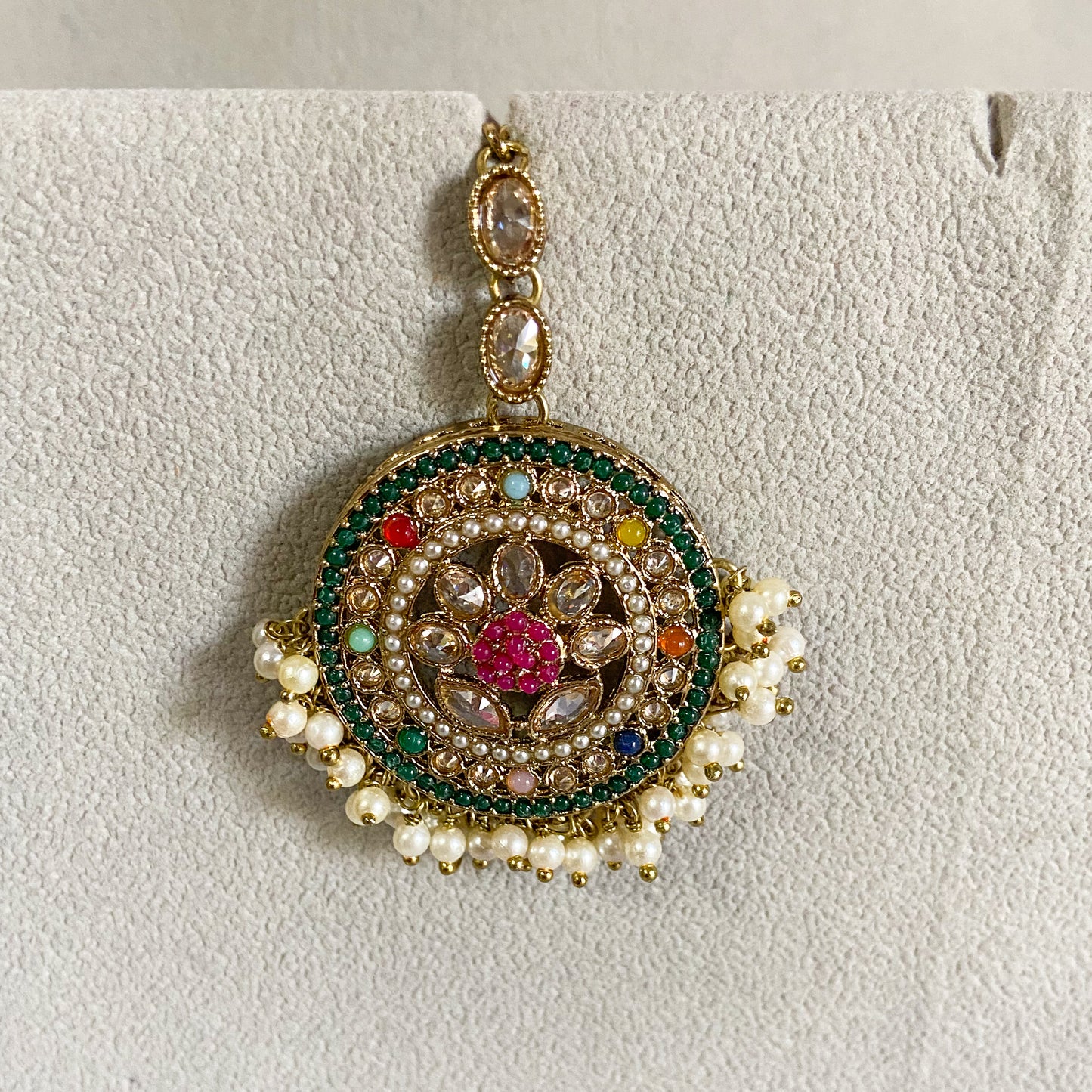 Pakistani jdau necklace- multi