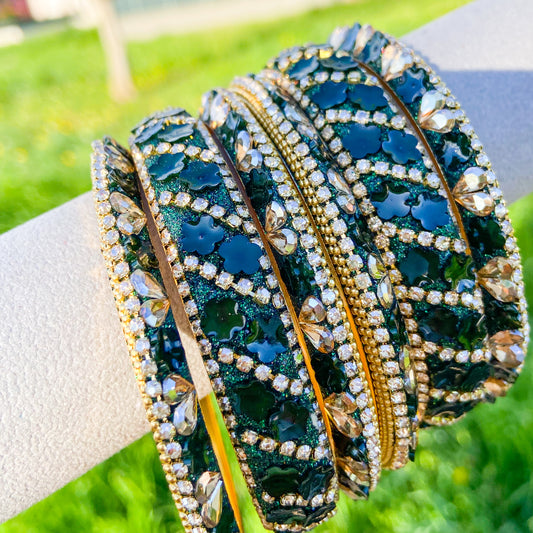 Handmade bangles - green