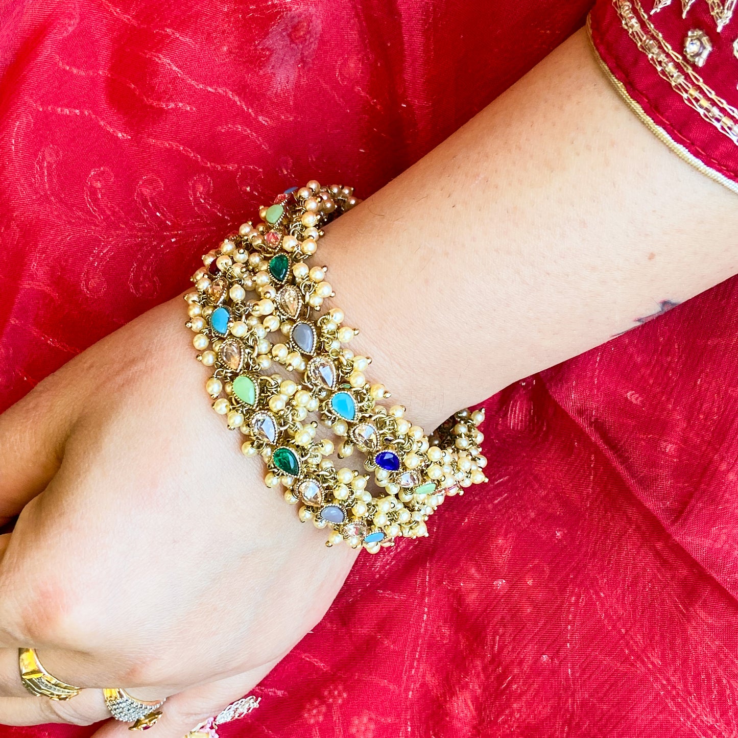 Polki bangles - multi