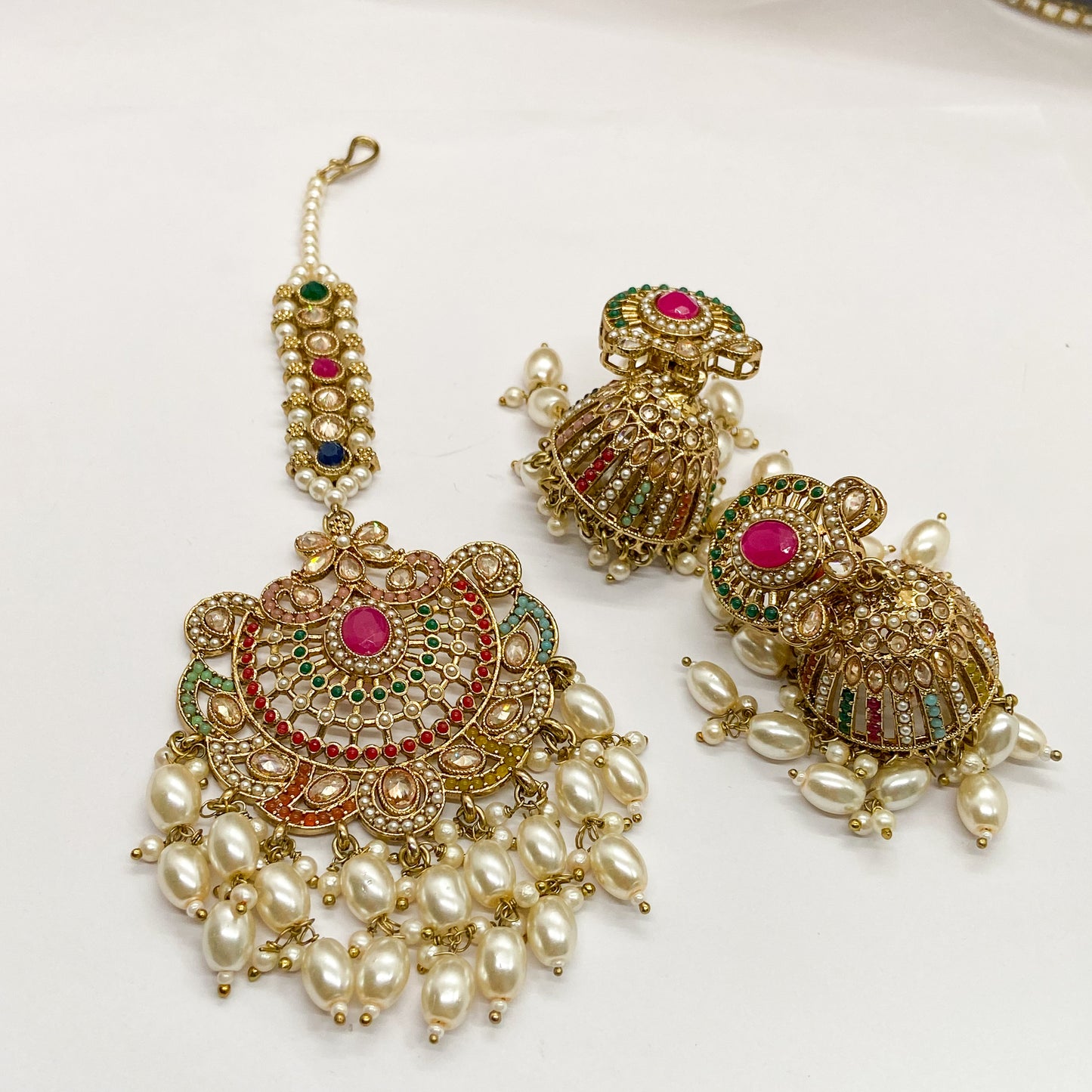 Jdau oversized tikka set - multi earrings