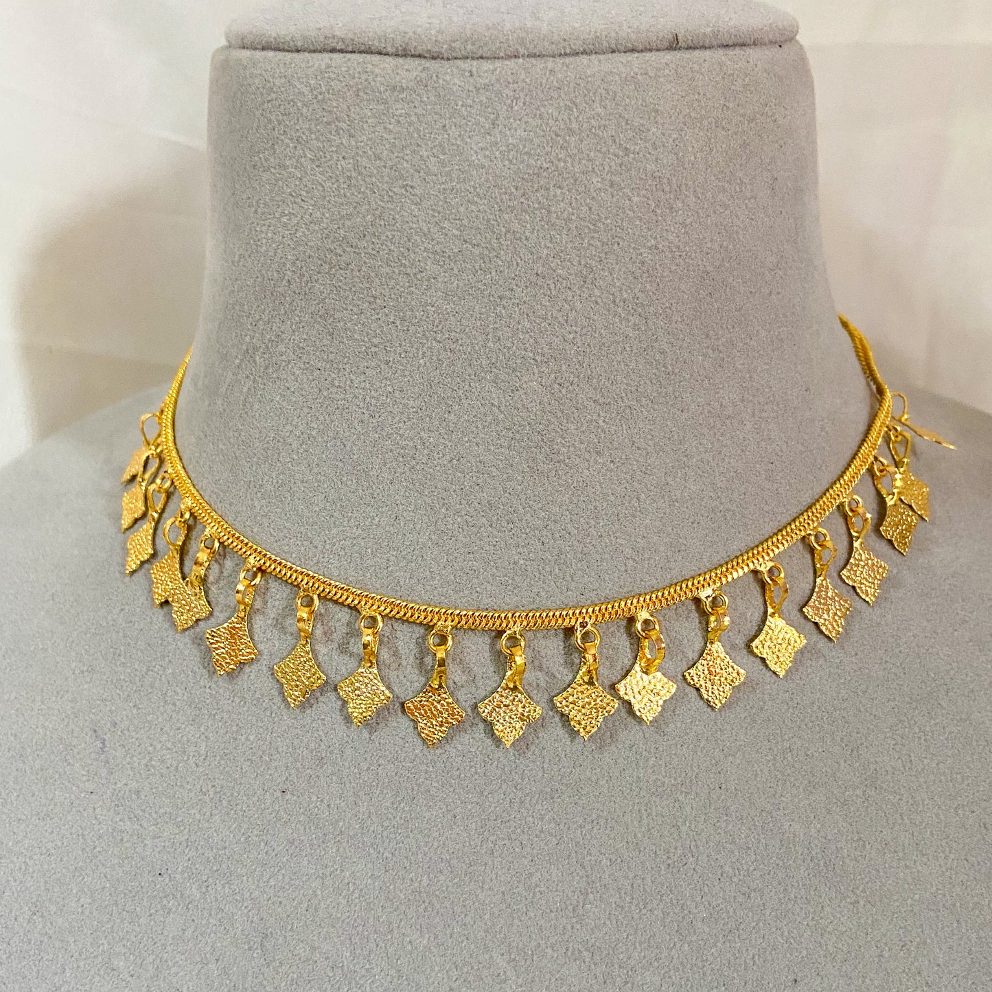 Gold plated necklace- golden