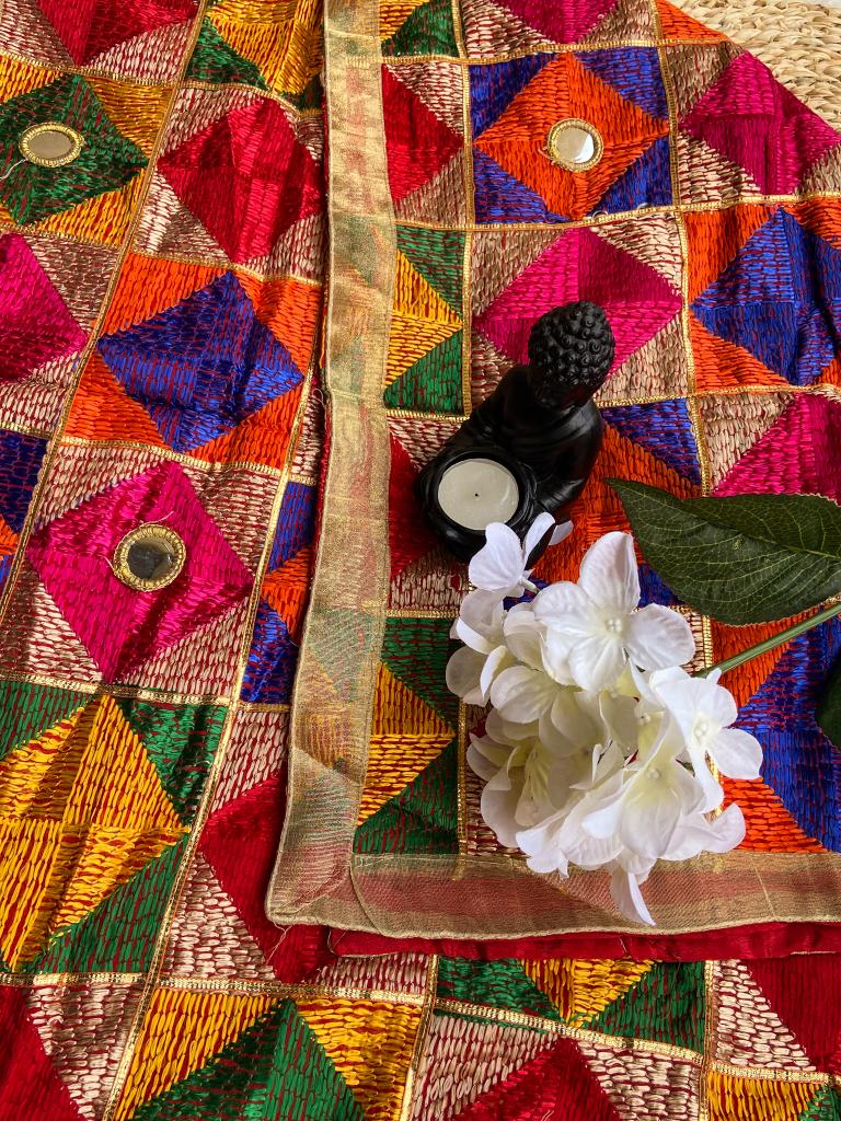 HEAVY PHULKARI - MULTI